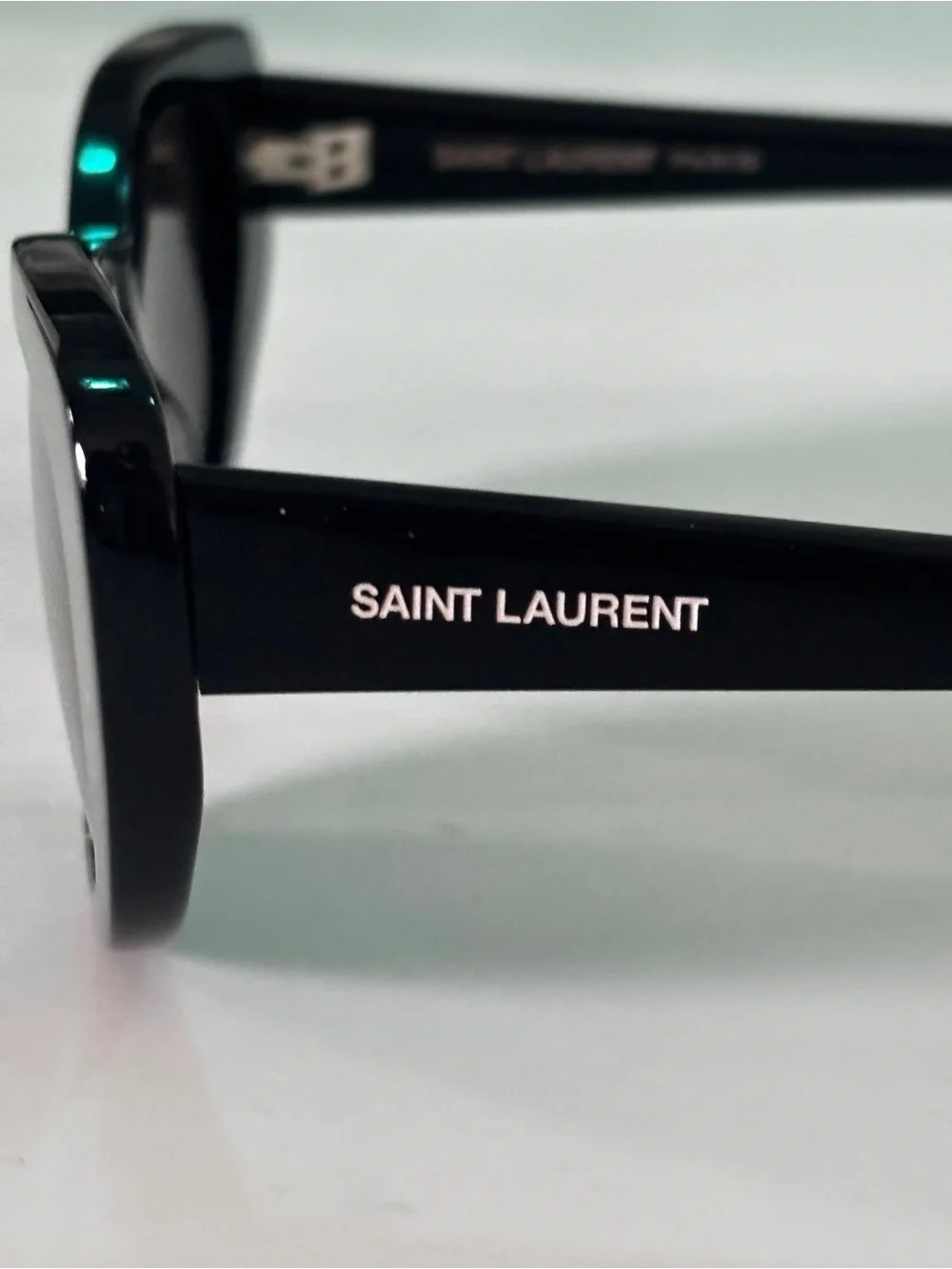 Saint Laurent Black Oval Cat-Eye Sunglasses